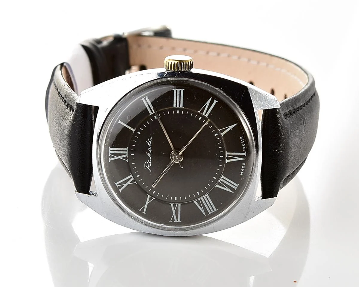 Vintage Soviet Raketa mechanical wristwatch