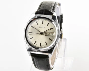 Raketa vintage mechanical wristwatch with double calendar