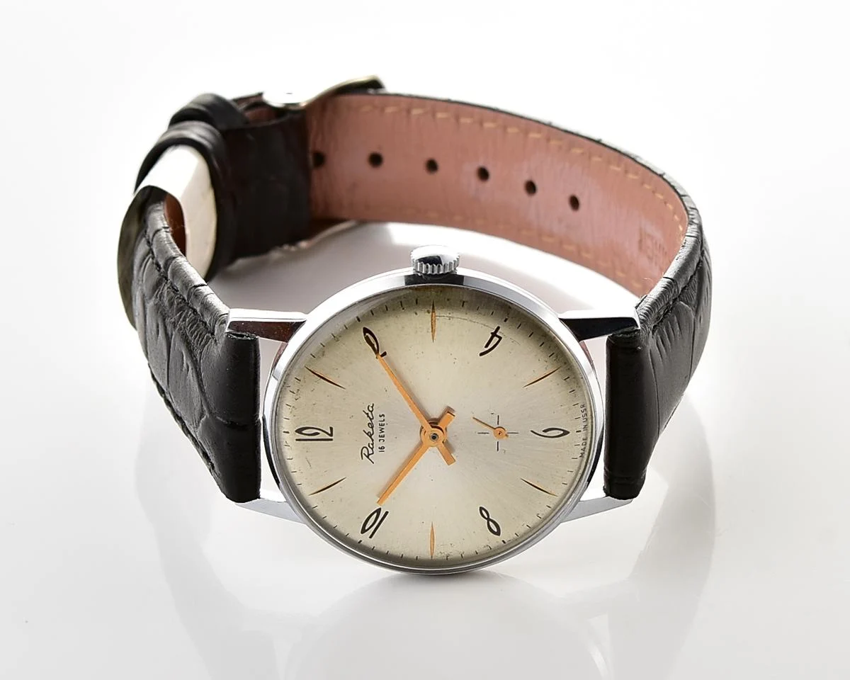 Vintage Soviet Raketa mechanical wristwatch