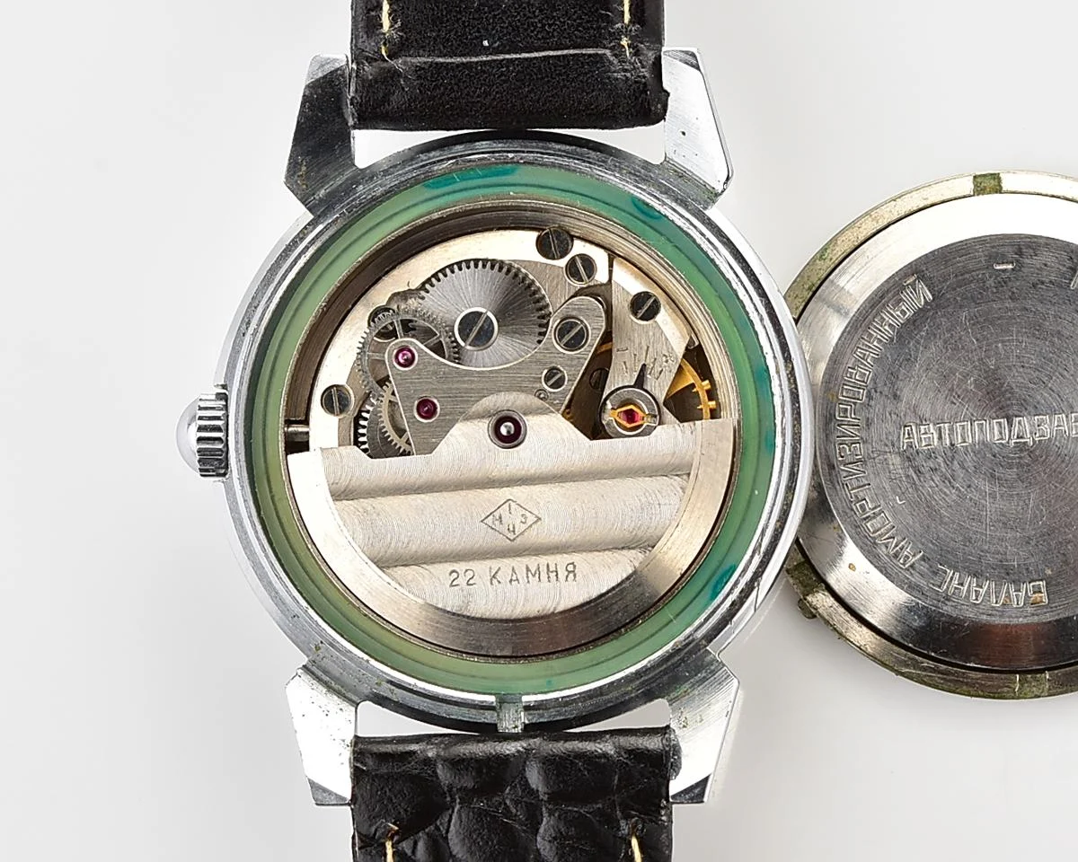 Excellent Soviet Rodina vintage mechanical watch with automatic self-winding movement