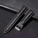 stitched padded leather strap - Black +$16.95