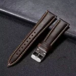 stitched padded leather strap - Dark Brown +$16.95