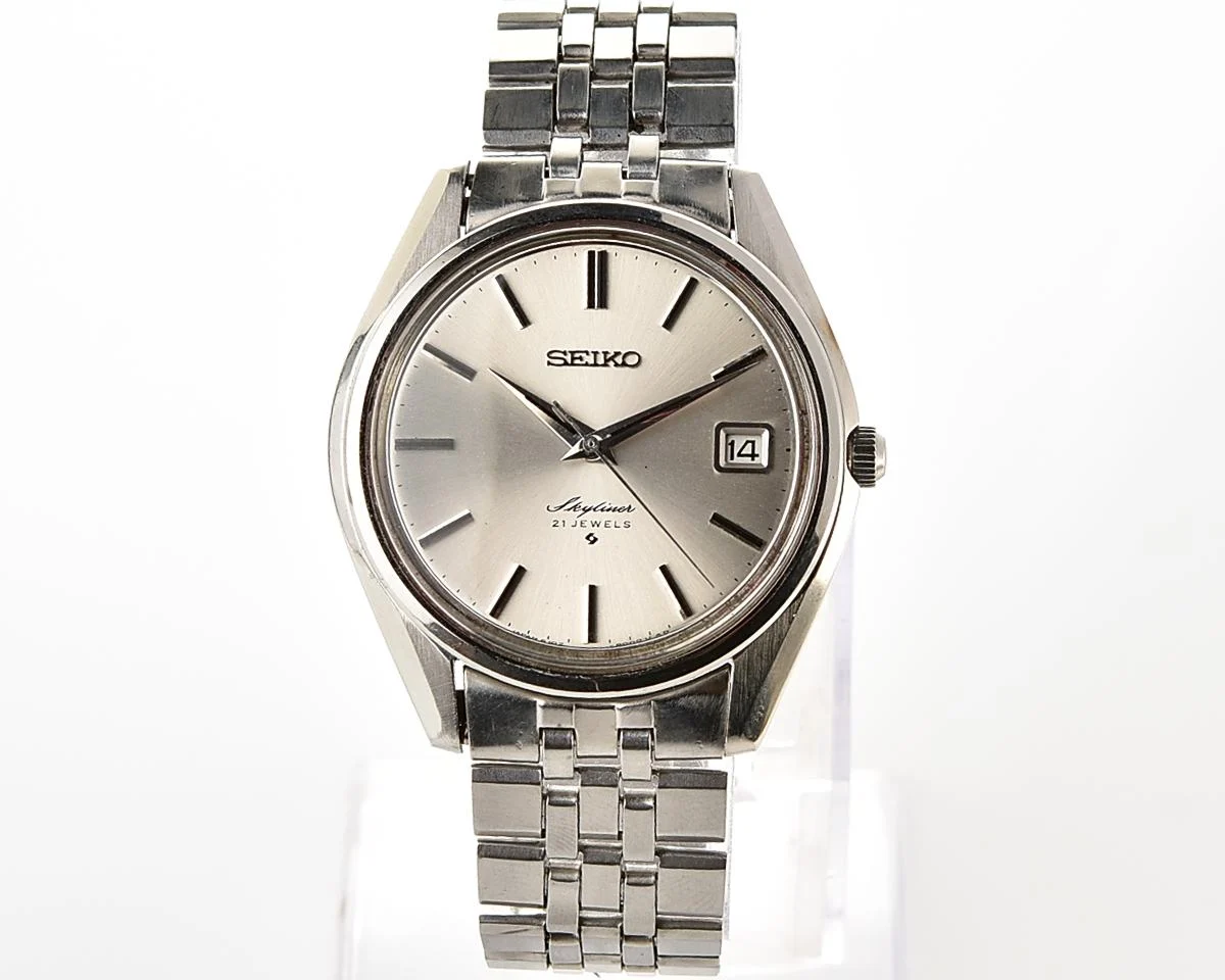 Vintage Seiko Skyliner Calendar Manual Wind 21J Dress Watch from November 1968