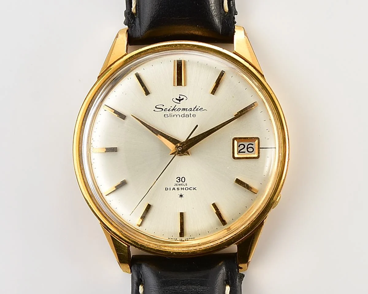 Vintage 1964 Seiko Seikomatic Slimdate – 30 Jewels in ASGP (Seiko Gold-Plated) Case