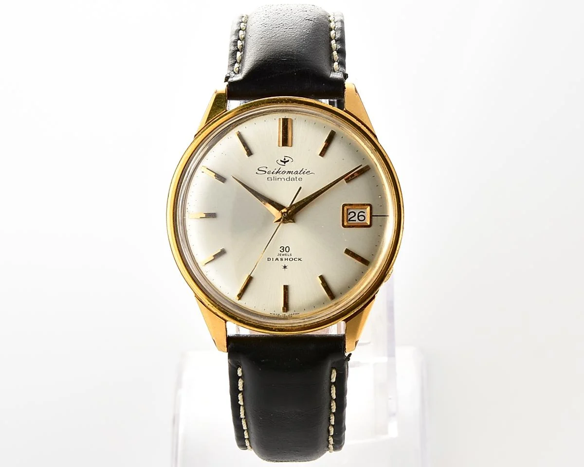 Vintage 1964 Seiko Seikomatic Slimdate – 30 Jewels in ASGP (Seiko Gold-Plated) Case