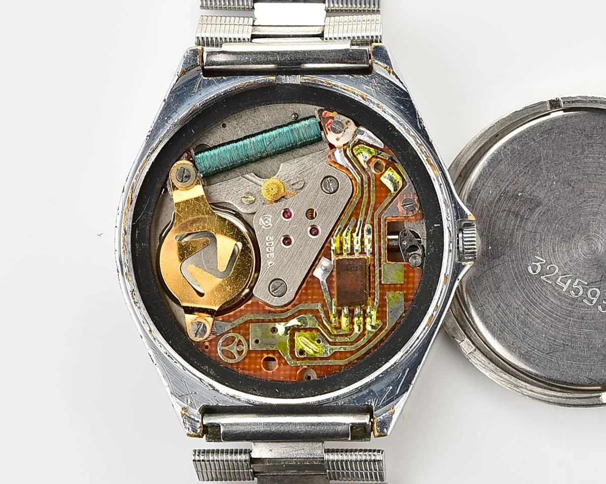 Soviet Slava wristwatch with quartz movement