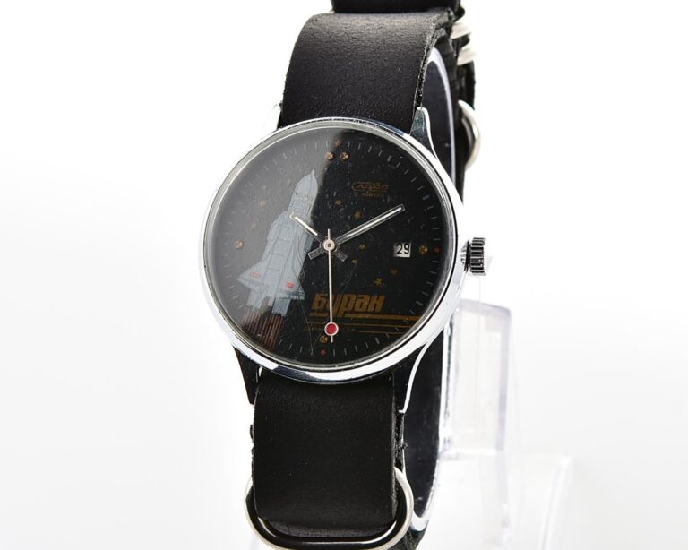 Excellent Slava BURAN vintage mechanical watch – relic of soviet space exploration era!