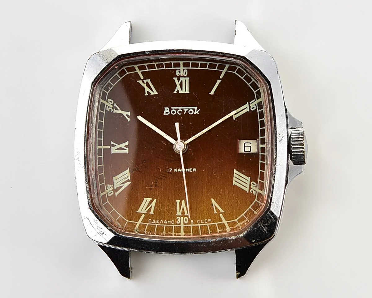 Large Soviet Wostok (Vostok) vintage mechanical wristwatch