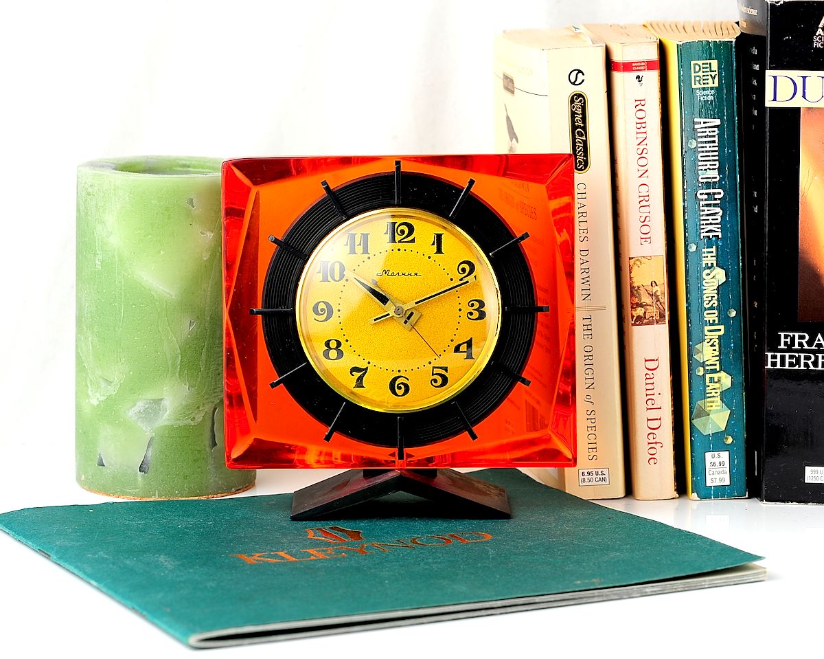 Molnija vintage mechanical table clock - featured in HBO's Chernobyl mini series
