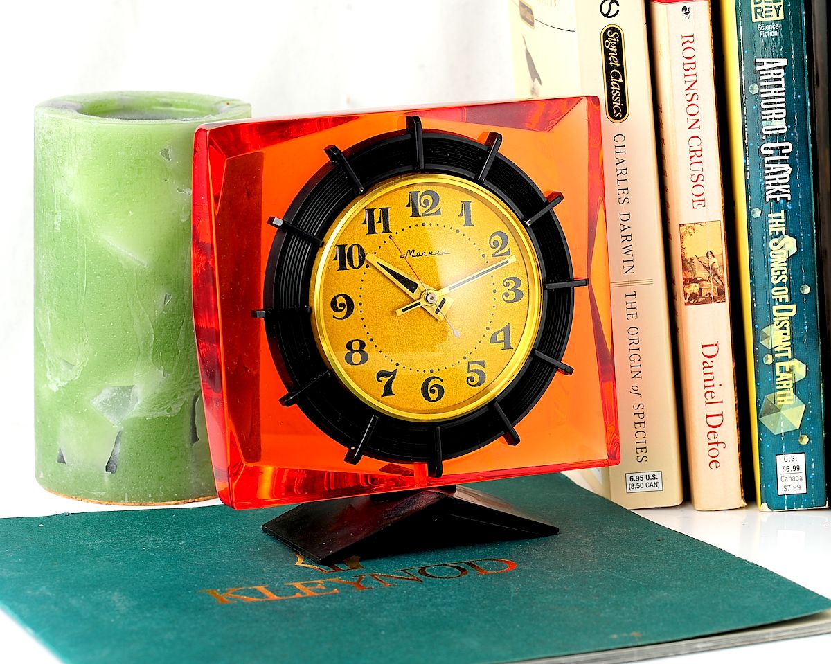 Molnija vintage mechanical table clock - featured in HBO's Chernobyl mini series