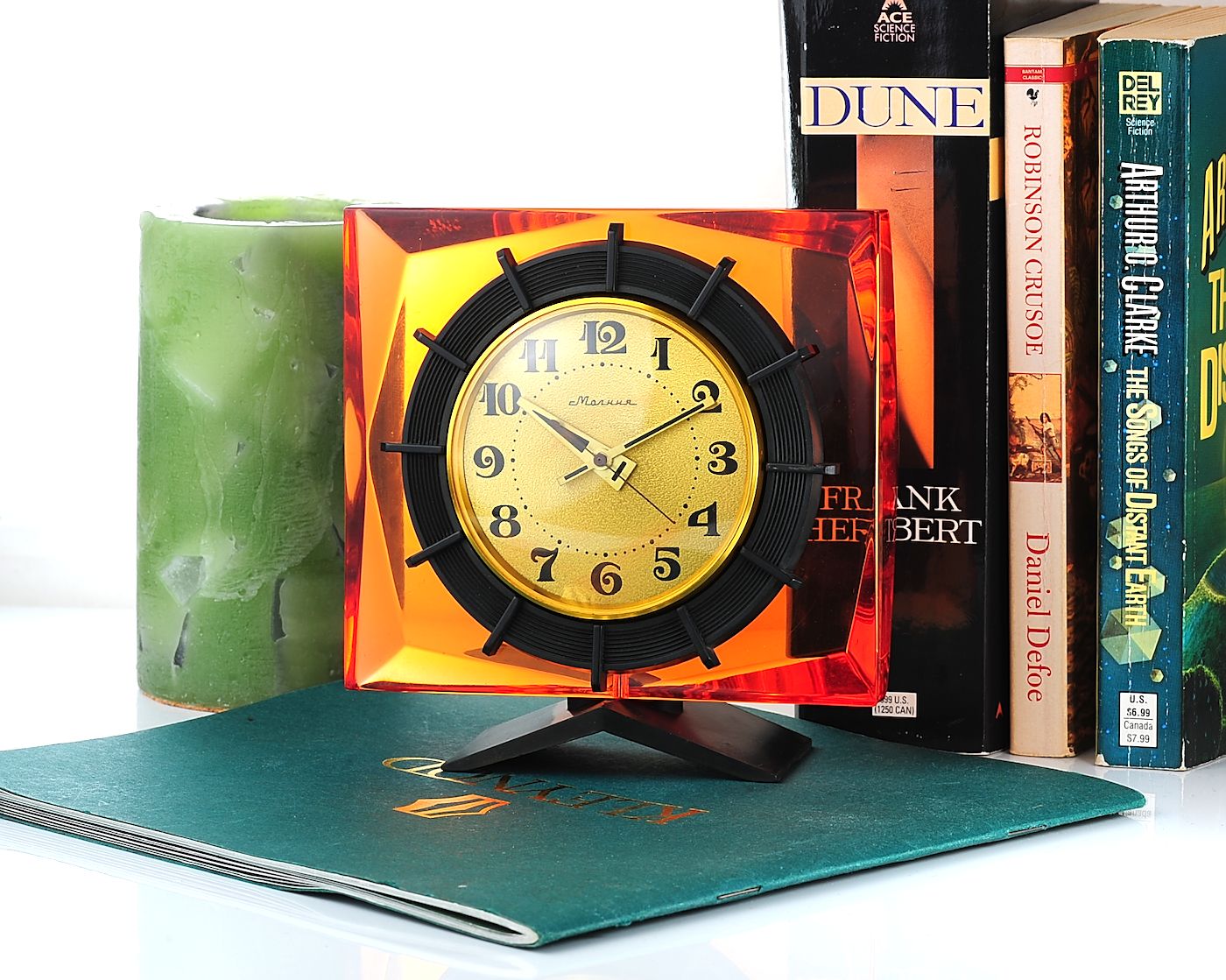 Molnija vintage mechanical table clock - featured in HBO's Chernobyl mini series