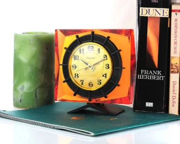 Molnija vintage mechanical table clock - featured in HBO's Chernobyl mini series