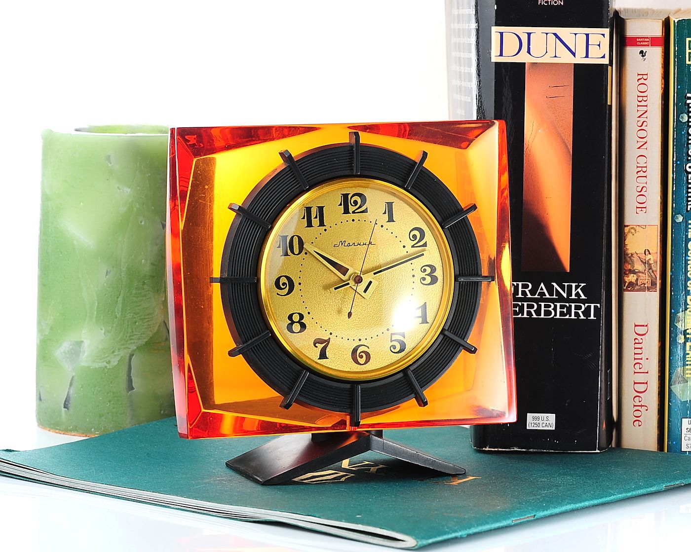 Molnija vintage mechanical table clock - featured in HBO's Chernobyl mini series