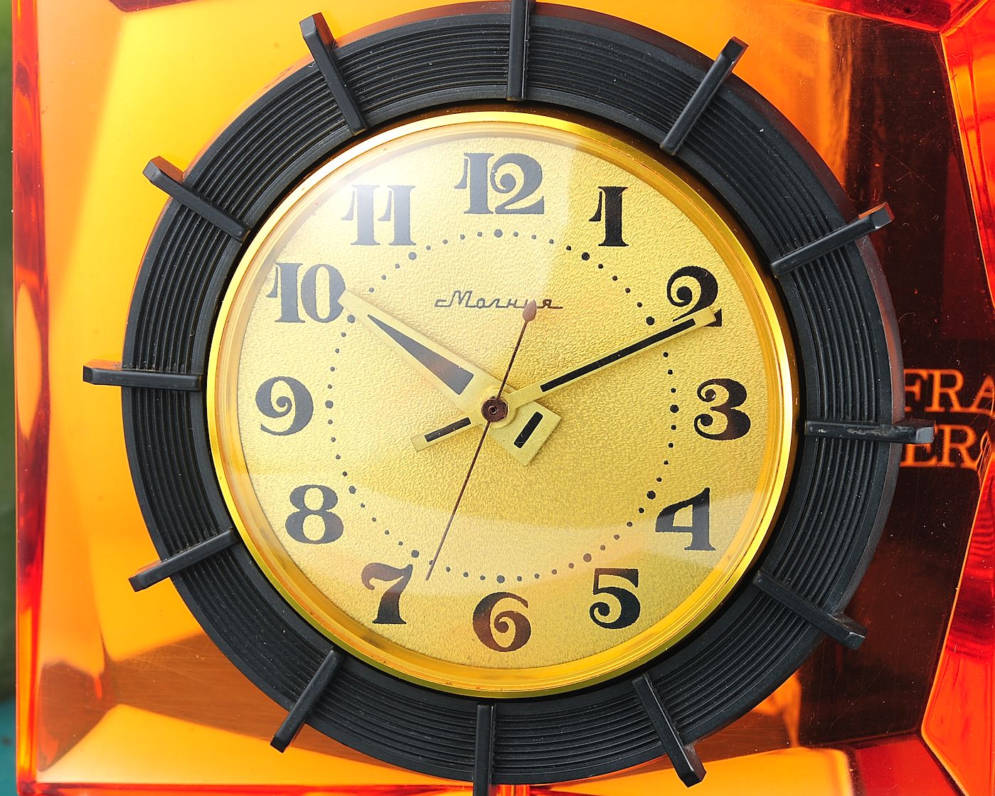 Molnija vintage mechanical table clock - featured in HBO's Chernobyl mini series