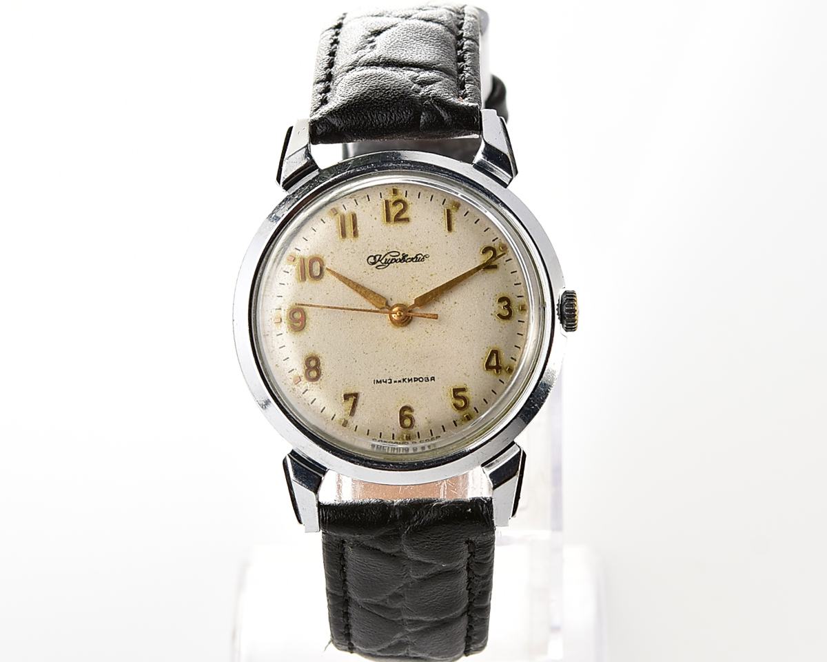 RARE! Beautiful vintage soviet wristwatch from 1950s - Kirovskie from the 1st Moscow Watch Factory