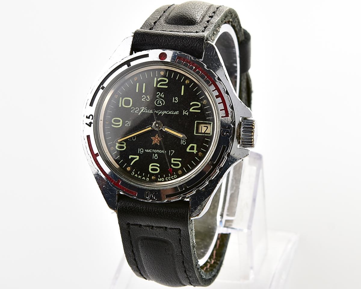 Vostok Komandirskie "Zakaz MO CCCP" limited series military watch - very RARE 24 hours dial!