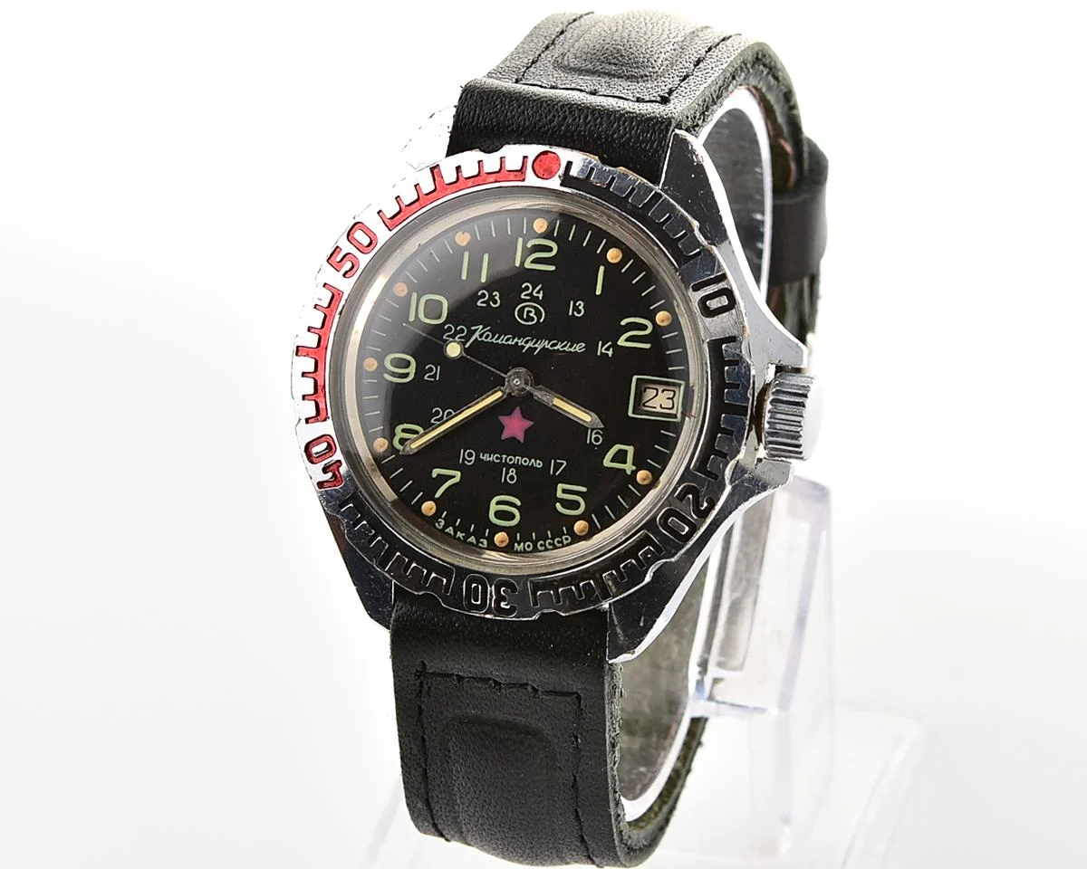 Vostok Komandirskie "Zakaz MO CCCP" limited series military watch - very Rare 24 hours dial!