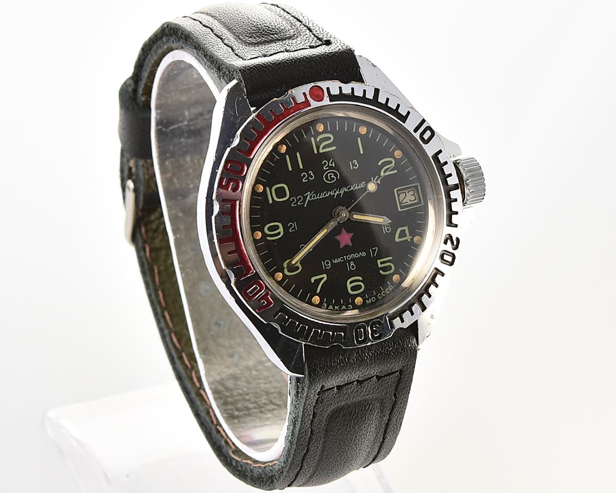 Vostok Komandirskie "Zakaz MO CCCP" limited series military watch - very RARE 24 hours dial!