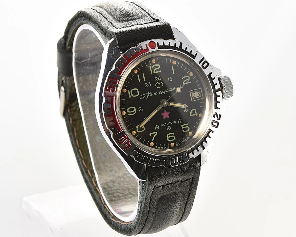 Vostok Komandirskie "Zakaz MO CCCP" limited series military watch - very Rare 24 hours dial!