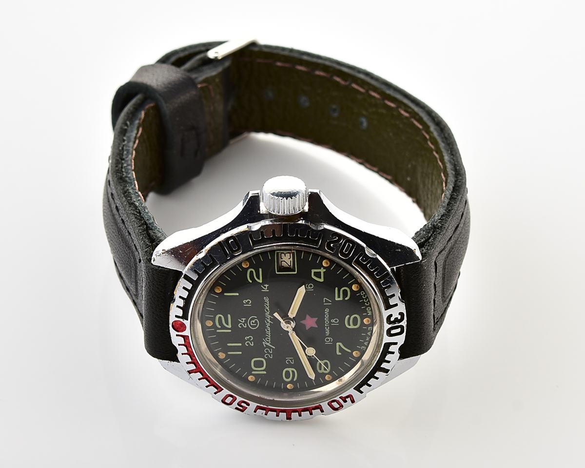 Vostok Komandirskie "Zakaz MO CCCP" limited series military watch - very RARE 24 hours dial!