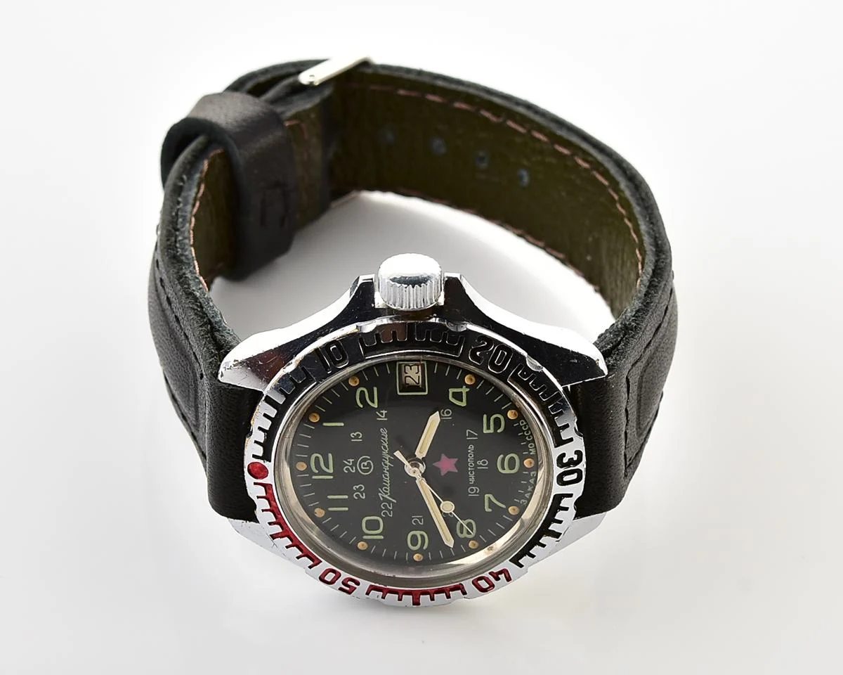 Vostok Komandirskie "Zakaz MO CCCP" limited series military watch - very Rare 24 hours dial!