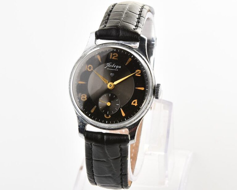 Excellent soviet vintage mechanical POBEDA watch, 2MChZ from 4th quarter 1955!