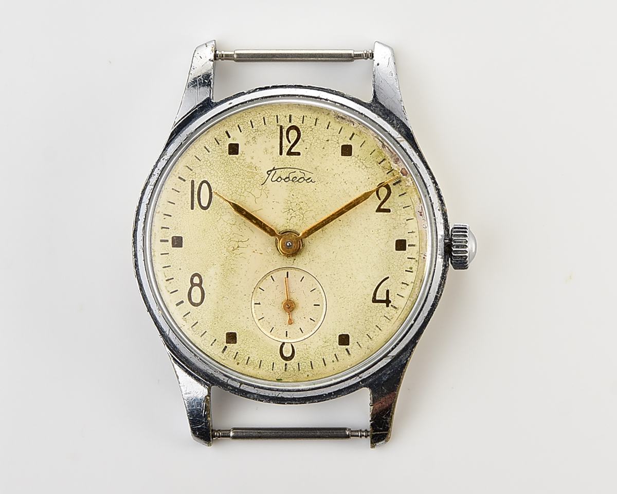 Vintage soviet mechanical POBEDA wristwatch, PChZ, from 1950s
