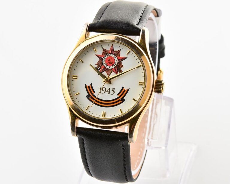 Ukrainian made POLJOT (Kleynod) wristwatch - gift to veteran of WW2