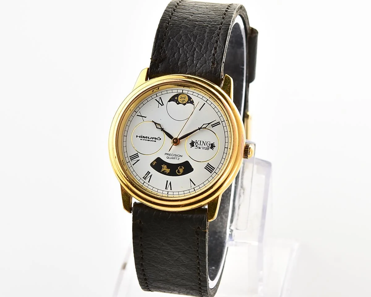 Vintage Himuro Kyosuke “King Swing” Fan Club – Moonphase & Zodiac Quartz from the early 1990s