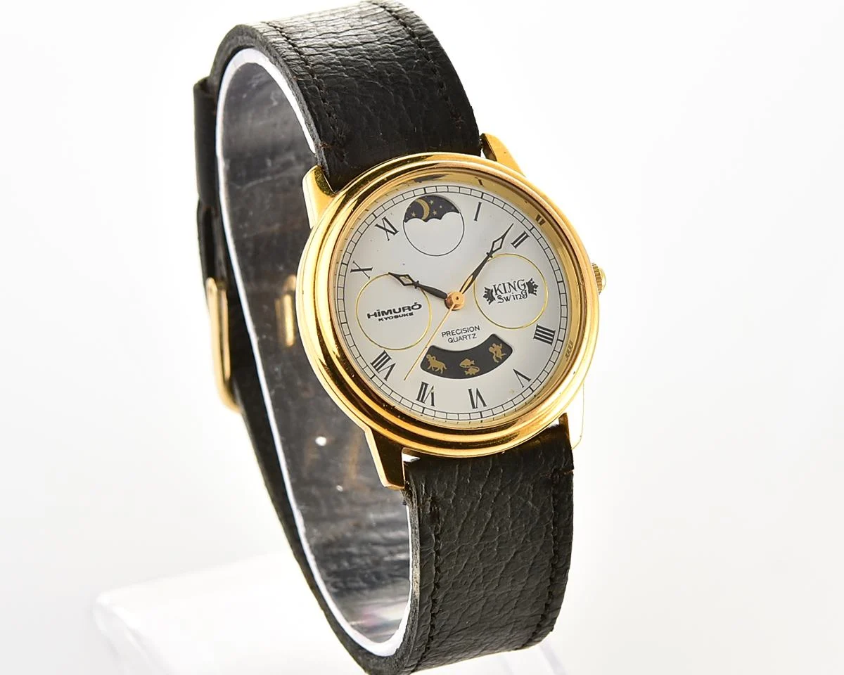 Vintage Himuro Kyosuke “King Swing” Fan Club – Moonphase & Zodiac Quartz from the early 1990s