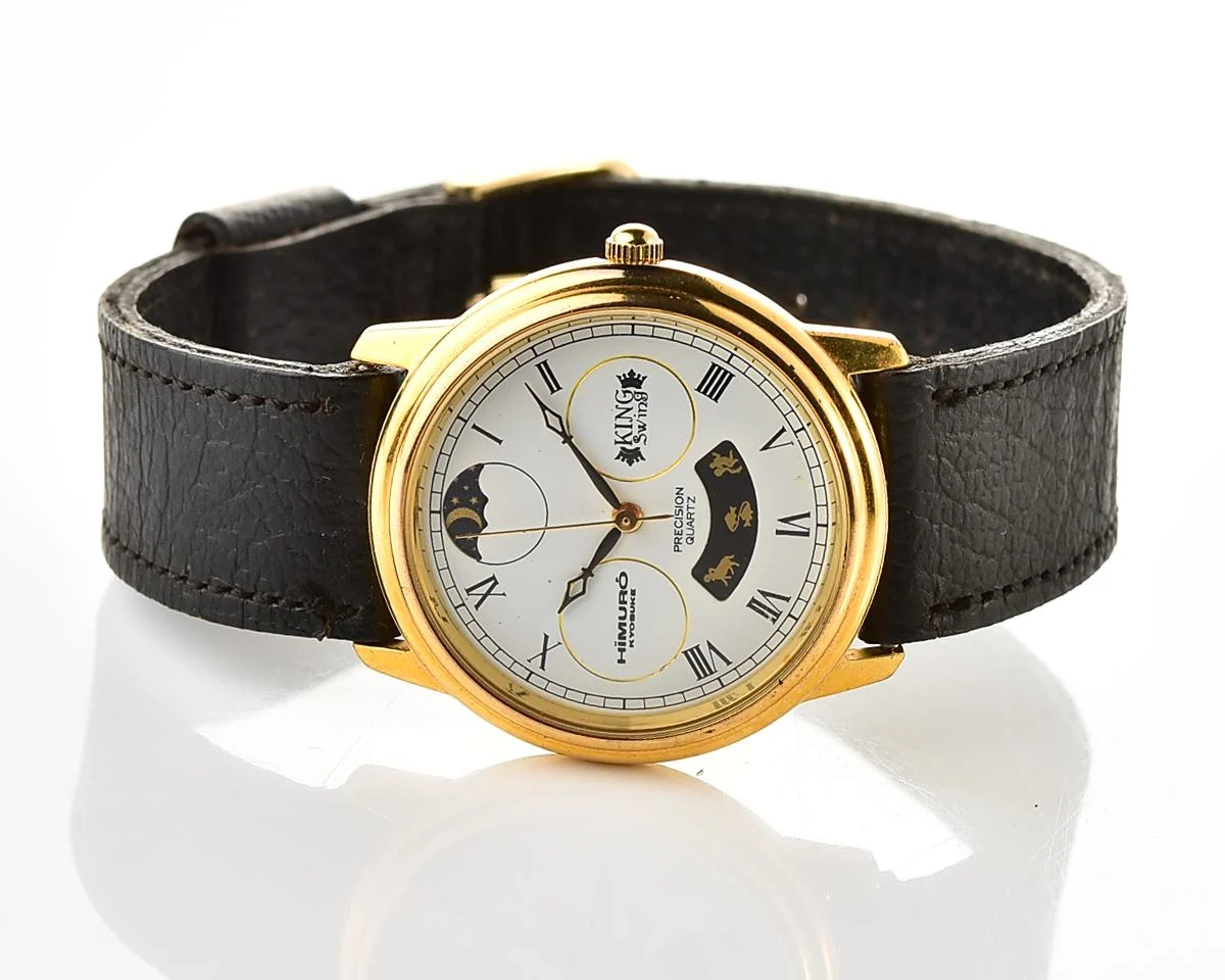 Vintage Himuro Kyosuke “King Swing” Fan Club – Moonphase & Zodiac Quartz from the early 1990s