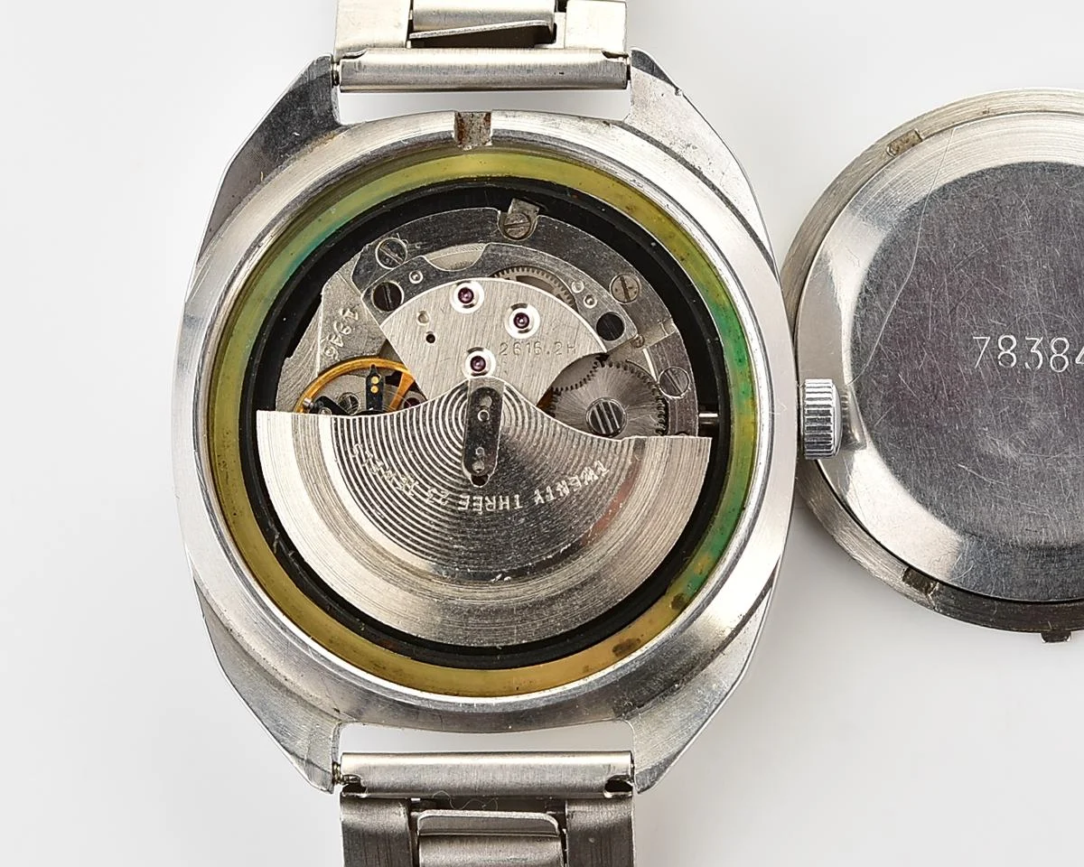 Poljot "55G"(Aeroflot) automatic mechanical watch in stainless steel body