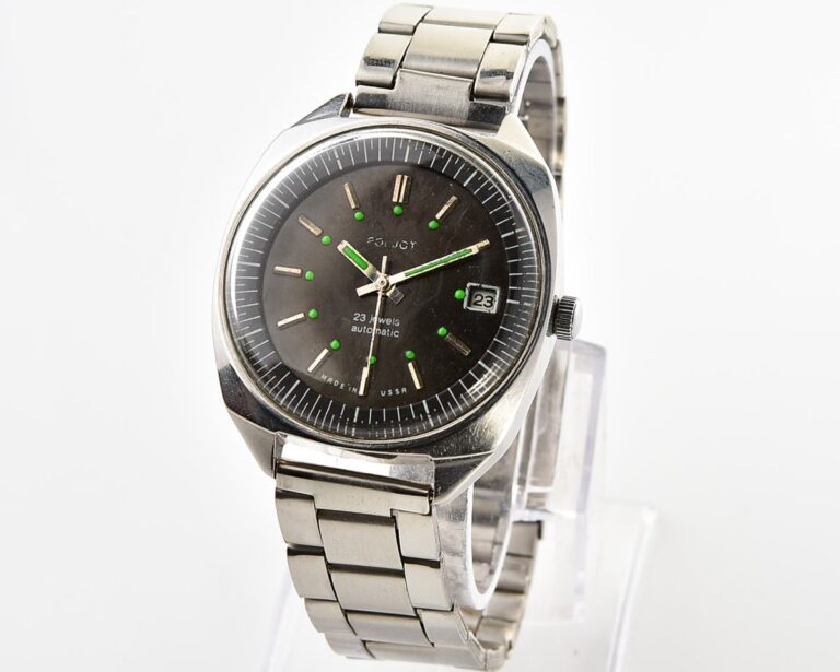 POLJOT "55G"(Aeroflot) automatic mechanical watch in stainless steel body
