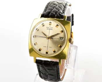 Rare: Soviet Poljot 30 jewels mechanical wristwatch with with ball bearing rotor