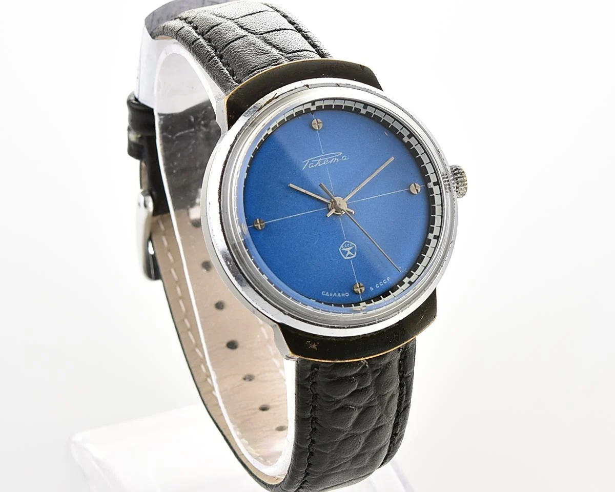 Soviet Raketa vintage mechanical wristwatch