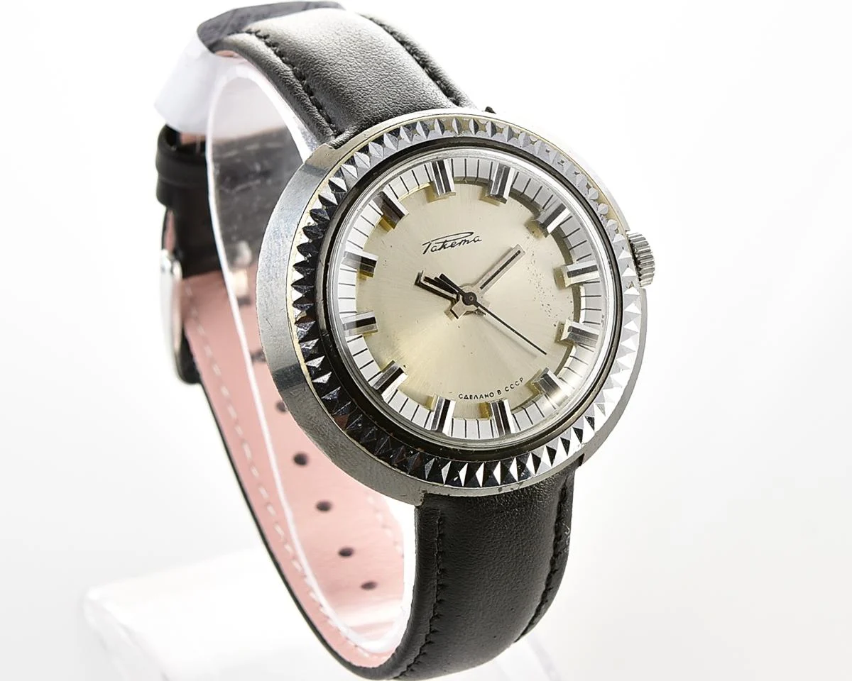 Vintage Soviet Raketa mechanical wristwatch