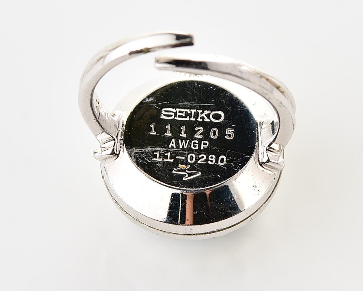 Vintage Seiko Ring Watch – Faceted Blue Dial from January 1971