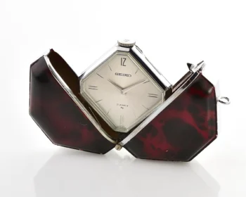 Vintage Seiko Shutter Pendant Watch – Red Tortoiseshell Manual from May 1977