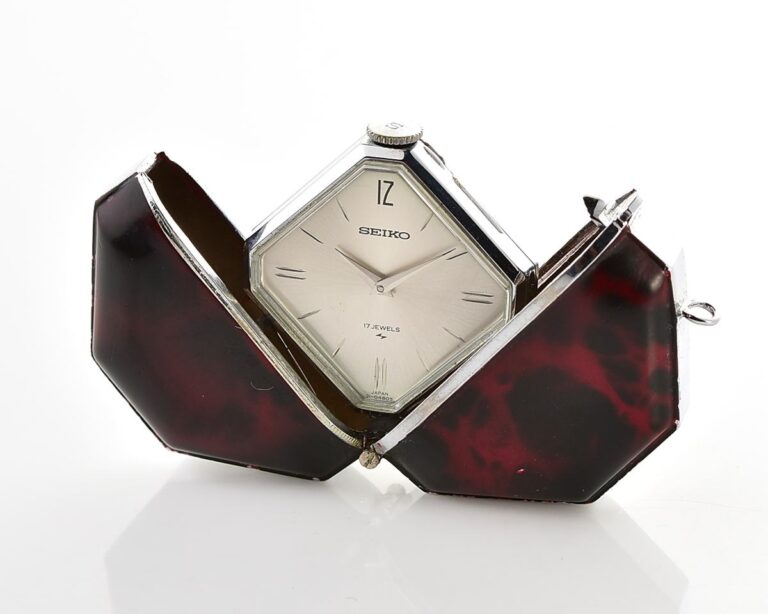 Vintage Seiko Shutter Pendant Watch – Red Tortoiseshell Manual from May 1977