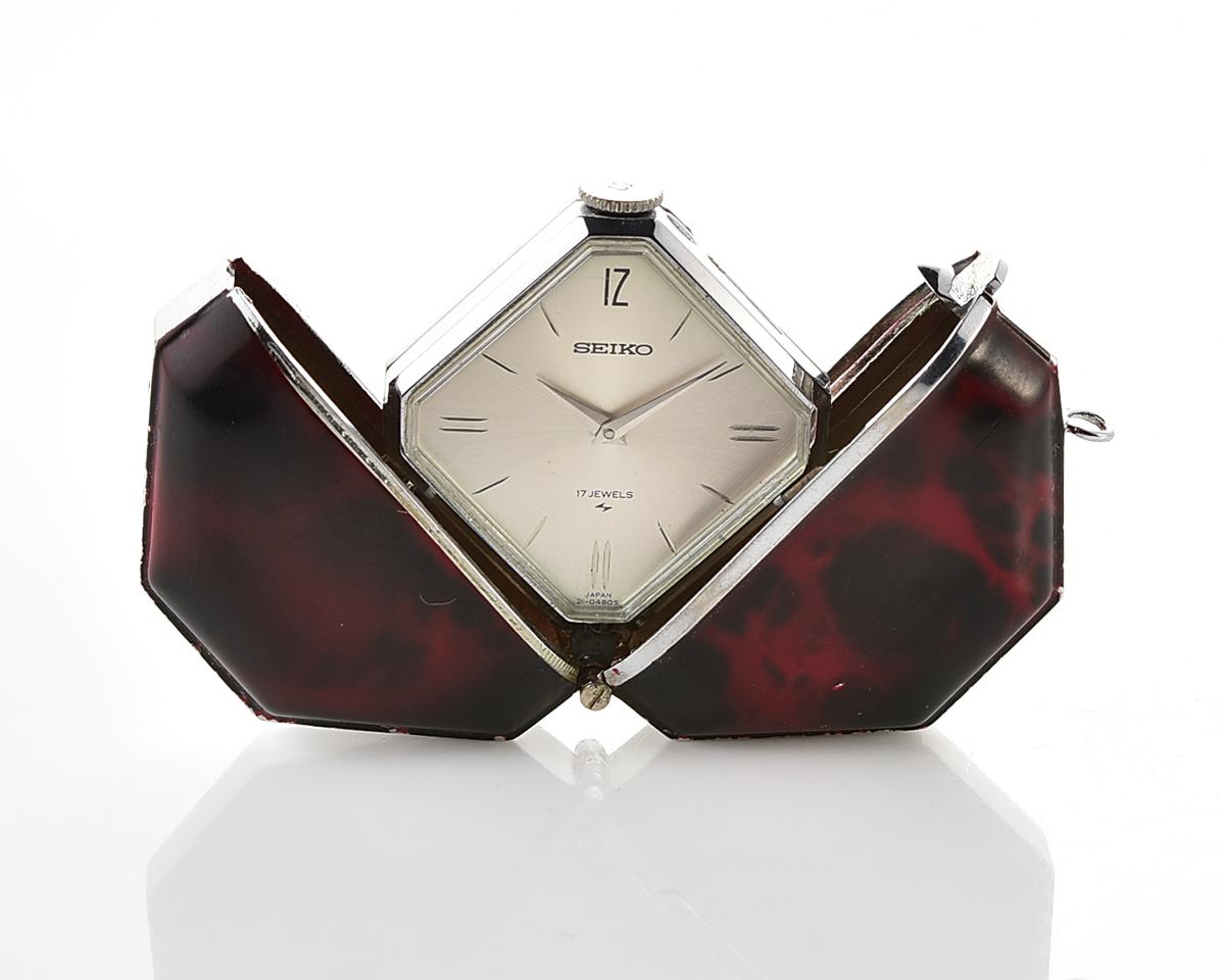 Vintage Seiko Shutter Pendant Watch – Red Tortoiseshell Manual from May 1977