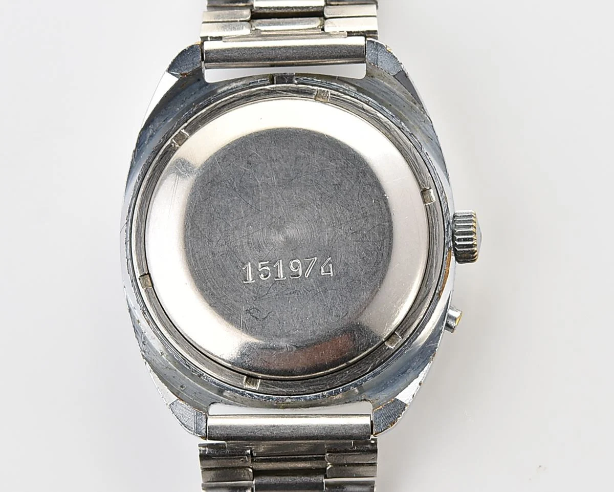Slava Soviet mechanical self-winding vintage watch with rare "vortex" dial!
