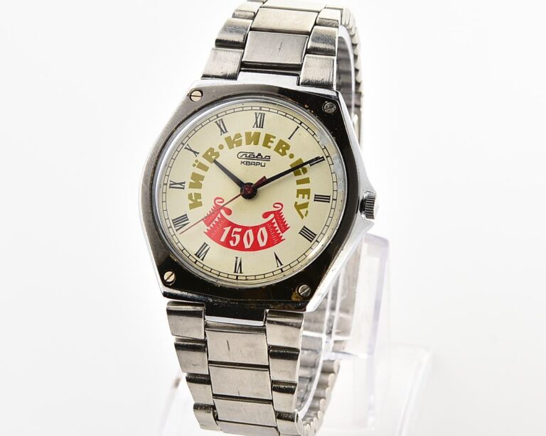 Automatic soviet SLAVA watch with quartz movement, dedicated to the 1500th anniversary of 🇺🇦Kyiv