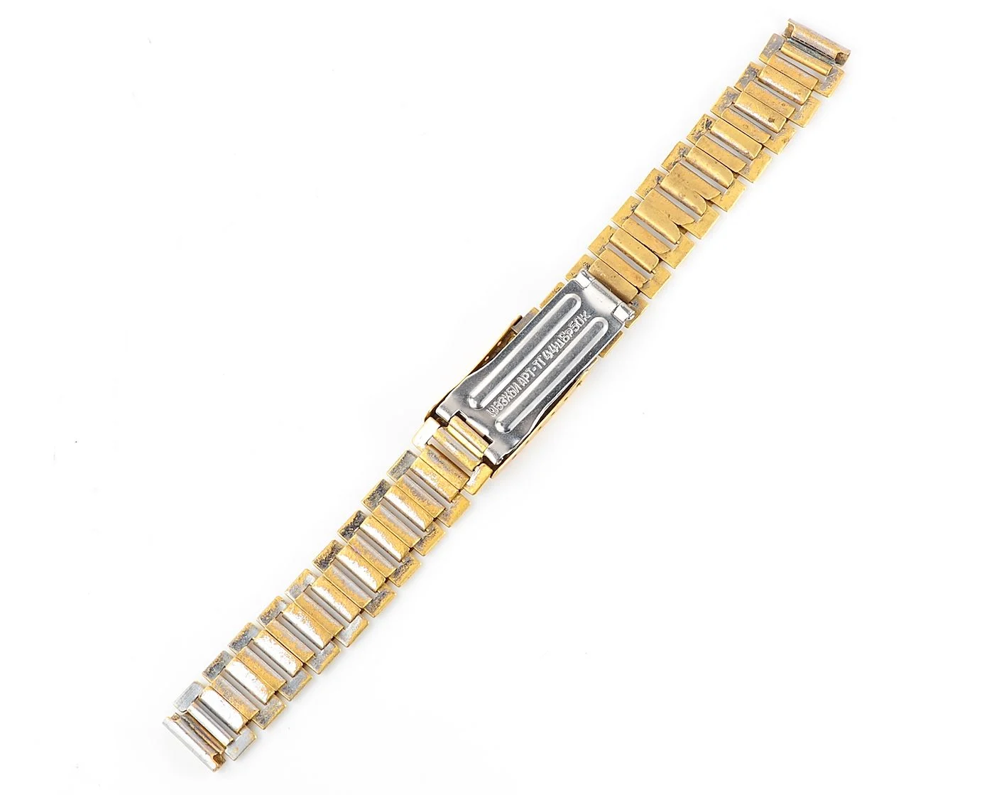 Vintage metal watch bracelet - USA & Soviet Union friendship