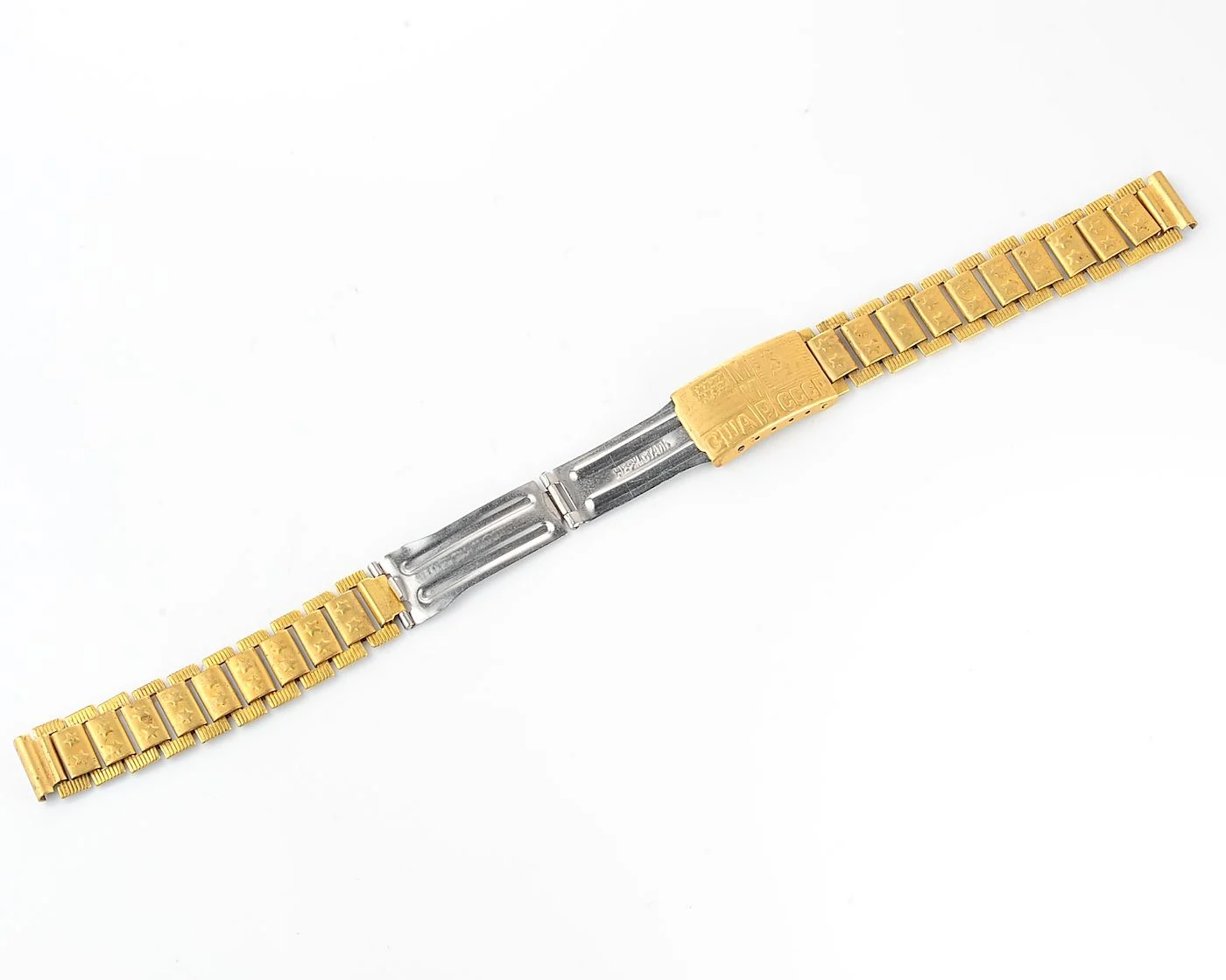 Vintage metal watch bracelet - USA & Soviet Union friendship
