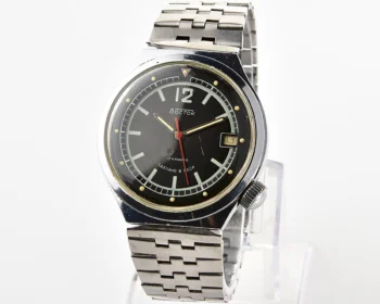 Soviet mechanical Vostok - uncommon domestic version with screw-down crown on 4 o'clock