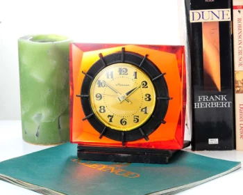 Molnija vintage mechanical table clock - featured in HBO's Chernobyl mini series