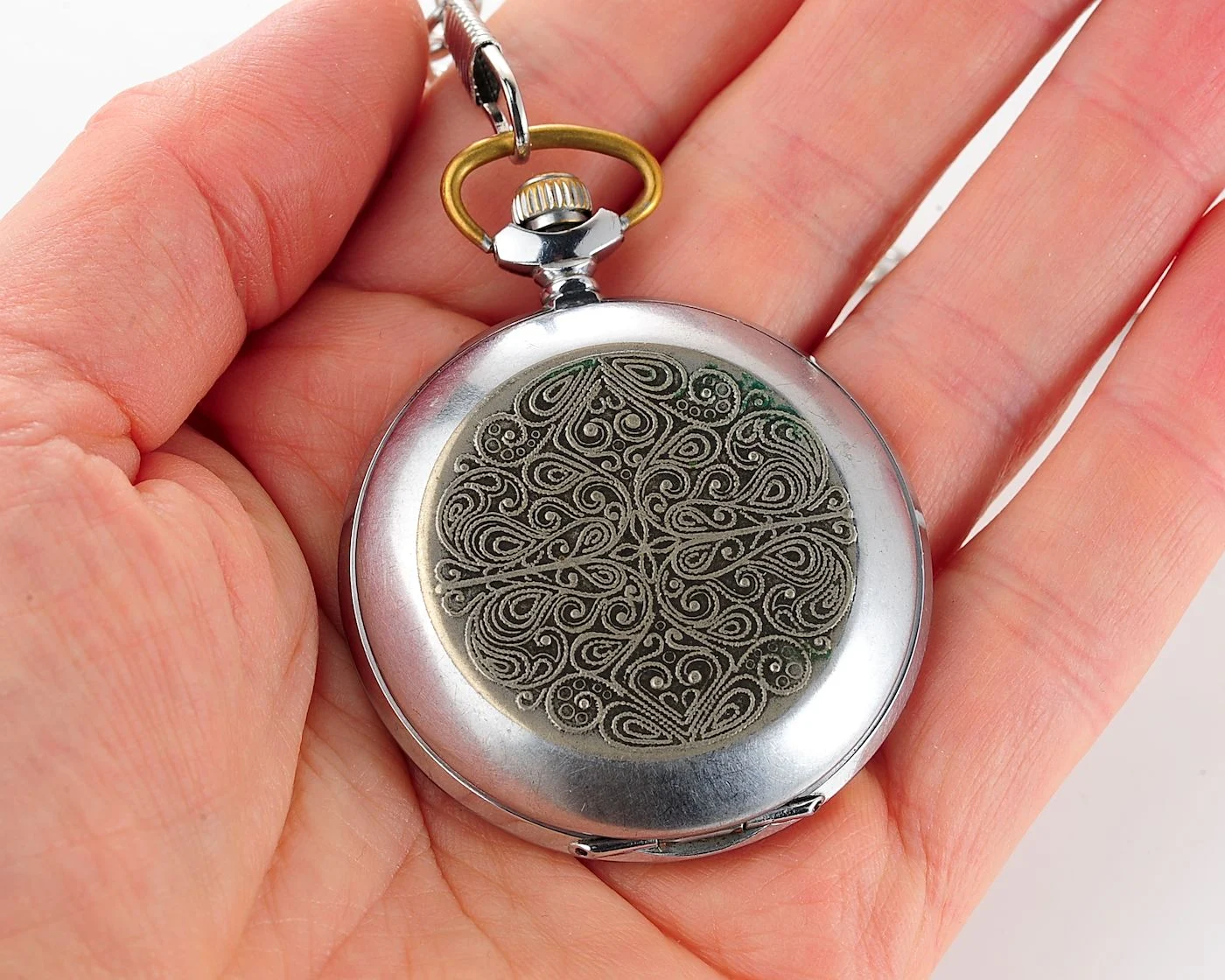 Soviet Molnija quartz pocket watch