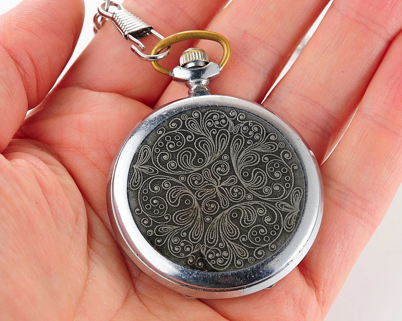 Soviet Molnija quartz pocket watch