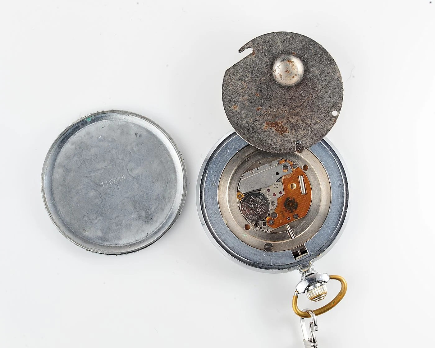 Soviet Molnija quartz pocket watch
