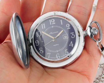 Soviet Molnija quartz pocket watch